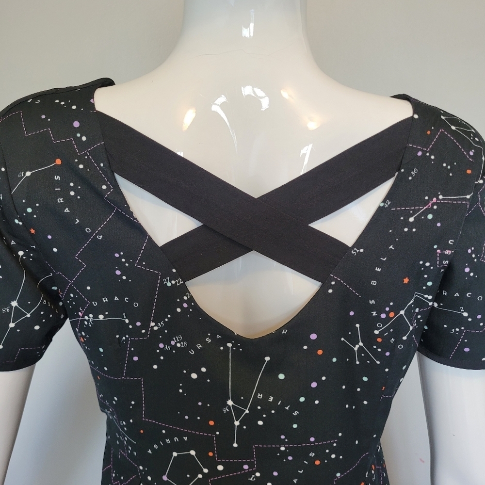Modcloth Yumi Constellation Dress, VGUC, Approximate Size M - Picture 5 of 9